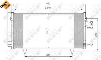 CONDENSATOR CLIMATIZARE NRF 35855 5