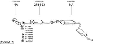 SISTEM DE ESAPAMENT BOSAL SYS19717