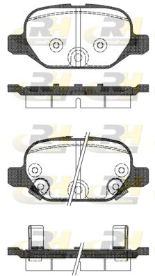 Комплект тормозных колодок, дисковый тормоз ROADHOUSE 2727.32 для FIAT PANDA