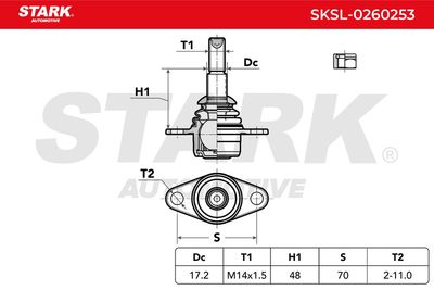 Шарнири STARK SKSL-0260253
