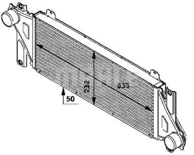 Laddluftkylare MAHLE CI 117 000P