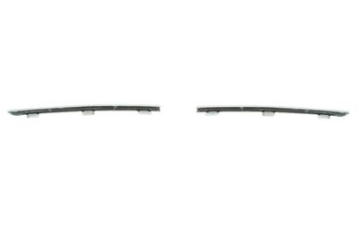 Voorgrille Links/Rechts Voor (2 st. set grille strips, chroom) past: RENAULT SYMBOL / LOGAN 01.13-