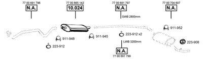 Układ wydechowy ASMET RE105600