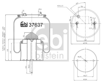 FEBI BILSTEIN Federbalg, Luftfederung