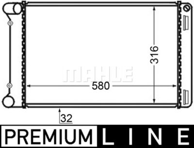 Радиатор, охлаждение двигателя WILMINK GROUP WG2182474 для FIAT PUNTO