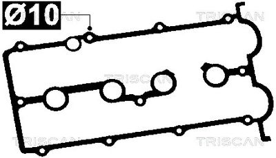 Прокладка, крышка головки цилиндра TRISCAN 515-4051 для FORD USA PROBE