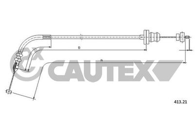 CAUTEX Gaskabel (019012)