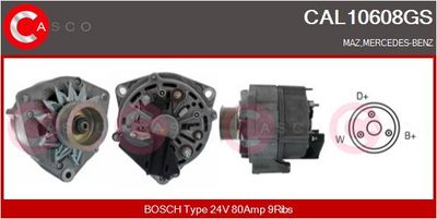 GENERATOR / ALTERNATOR CASCO CAL10608GS