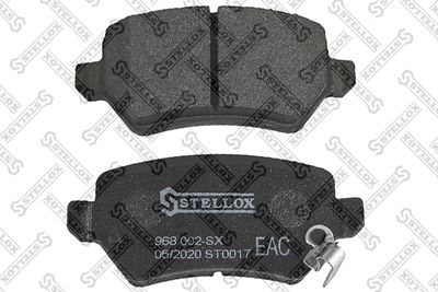 комплект спирачно феродо, дискови спирачки STELLOX 968 002-SX