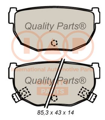 Комплект тормозных колодок, дисковый тормоз IAP QUALITY PARTS 704-13079 для NISSAN 200SX