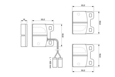 Комплект тормозных колодок, дисковый тормоз BOSCH 0 986 469 120 для ALFA ROMEO ALFETTA