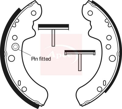 APEC Brake Shoe Set SHU387
