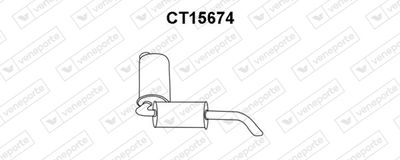Глушитель выхлопных газов конечный VENEPORTE CT15674 для CITROËN BX
