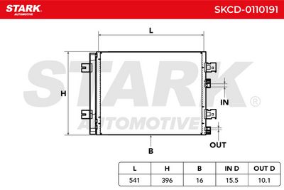 кондензатор, климатизация STARK SKCD-0110191