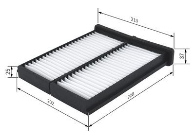 Filter, cabin air 1 987 432 086