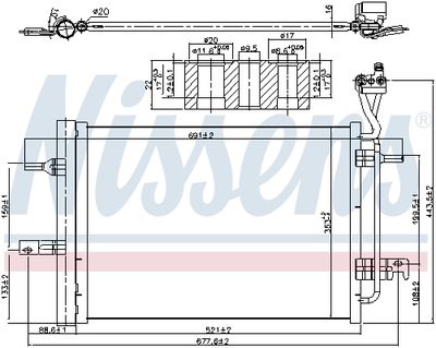 CONDENSATOR CLIMATIZARE NISSENS 940511 6