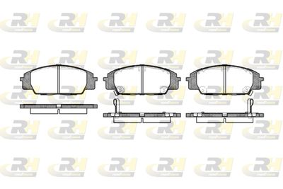 Комплект тормозных колодок, дисковый тормоз ROADHOUSE 2735.02 для HONDA S2000