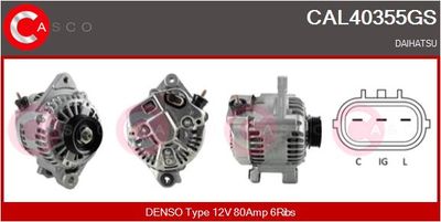 CASCO CAL40355GS Генератор для DAIHATSU TERIOS (J2_)