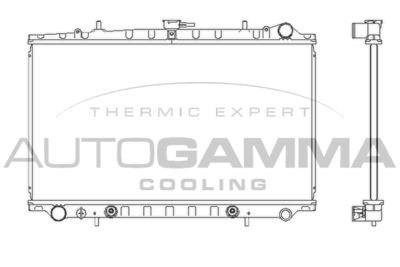 Радиатор, охлаждение двигателя AUTOGAMMA 102208 для NISSAN PRAIRIE
