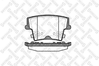 Комплект тормозных колодок, дисковый тормоз STELLOX 1138 008-SX для CHRYSLER 300C