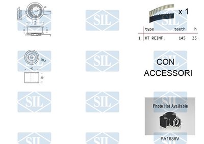 SET POMPA APA + CUREA DINTATA Saleri SIL K1PA1636V 1