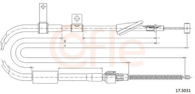 CABLU FRANA DE PARCARE