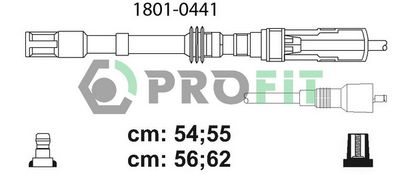 Комплект проводов зажигания PROFIT 1801-0441 для VW BORA