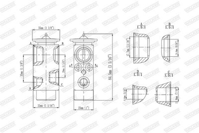 EXPANSIONSVENTIL KLIMAANLAGE WALKER WEX00030 6