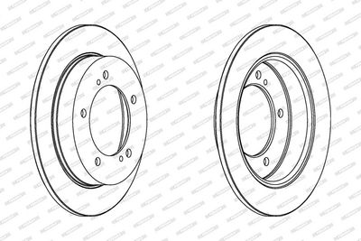BREMSSCHEIBE FERODO DDF351C 1