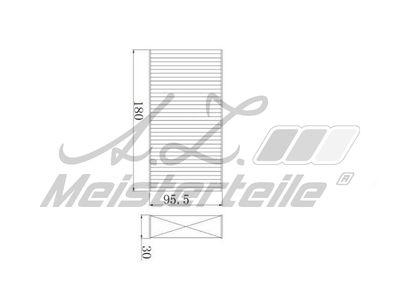 Филтър купе (поленов филтър) A.Z. Meisterteile AZMT-41-010-1593
