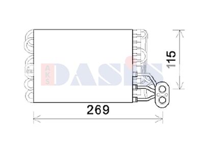 AKS DASIS Verdampfer, Klimaanlage (820378N)