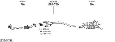 SISTEM DE ESAPAMENT BOSAL SYS01748