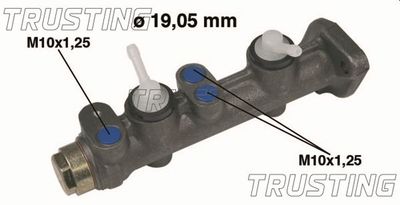 Главный тормозной цилиндр TRUSTING PF044 для FIAT 128