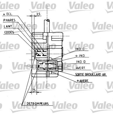 COMUTATOR COLOANA DIRECTIE VALEO 251154 1