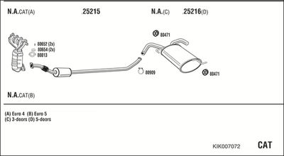ABGASANLAGE WALKER KIK007072
