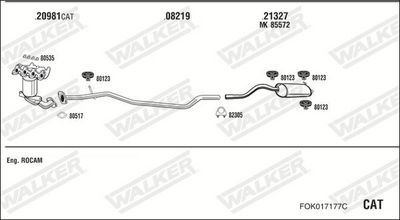 Изпускателна система WALKER FOK017177C
