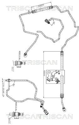 Wąż hydrauliczny, system kierowania TRISCAN 851625003