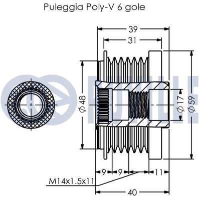 SISTEM ROATA LIBERA GENERATOR RUVILLE 542791 1