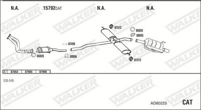 ABGASANLAGE WALKER AD80225