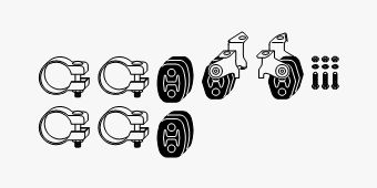 SET MONTARE SISTEM DE ESAPAMENT