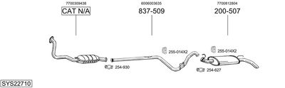 Układ wydechowy BOSAL SYS22710