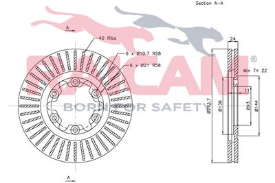 RAICAM RD00414 Тормозные диски  для MAZDA B-SERIE (UN) 2.5 D 4WD