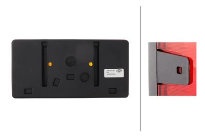 Achterlicht Links (P21W/R10W, 12/24V, geel/red, met indicator, anti-fog licht, met stoplicht, parkeerlicht)