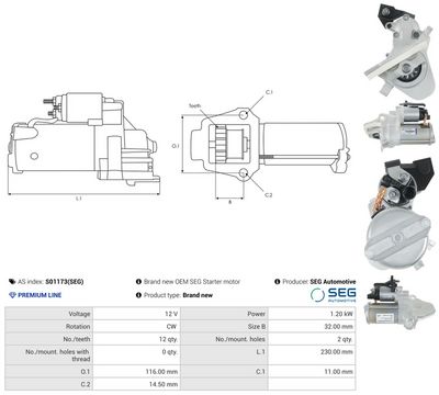 Startér AS-PL S01173(SEG)