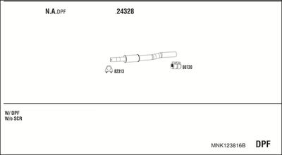 Układ wydechowy WALKER MNK123816B