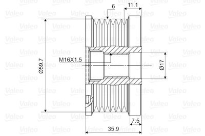 SISTEM ROATA LIBERA GENERATOR VALEO 588046 1