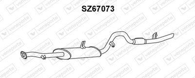 VENEPORTE SZ67073 Глушитель выхлопных газов  для SUZUKI VITARA Cabrio (ET, TA) 1.6 i 16V (TA02, SE416)