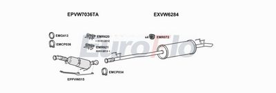 Układ wydechowy EUROFLO VWCRA20D9008