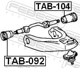 SUPORT TRAPEZ FEBEST TAB104 1