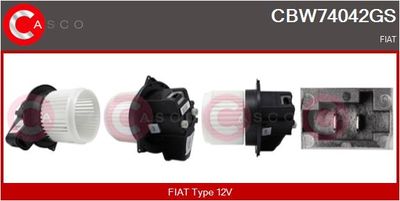 Вентилятор салона CASCO CBW74042GS для FIAT PANDA